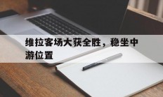 开云体育官网-维拉客场大获全胜，稳坐中游位置